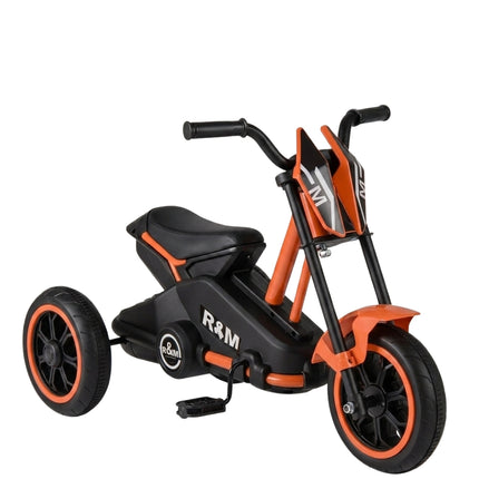 Kids' Tricycle with Non-Slip Pedals, Orange, Age 3+