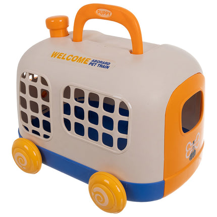 Kids Vet Play Set with Carrier, Plush Dog & Tools