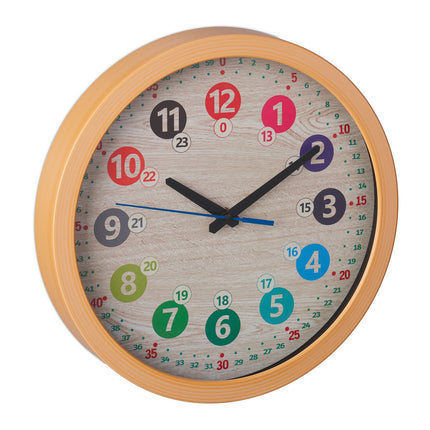 Kids' Wall Clock with Large Colorful Numbers