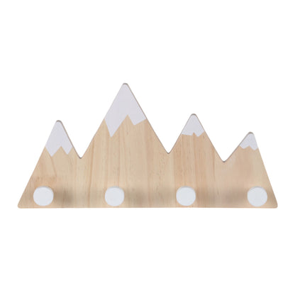 Kids Wall Coat Rack, 4 Hooks – Mountain Design