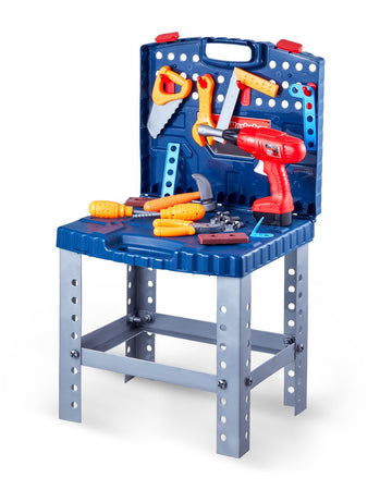 Kids Workbench Set, 56 Pieces, Electric Drill, Age 3+