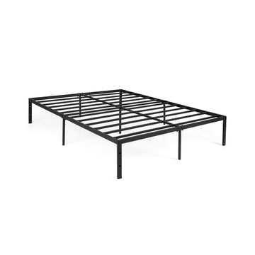 Kingsize metalen platformbedframe, zwart, 200 x 160 cm