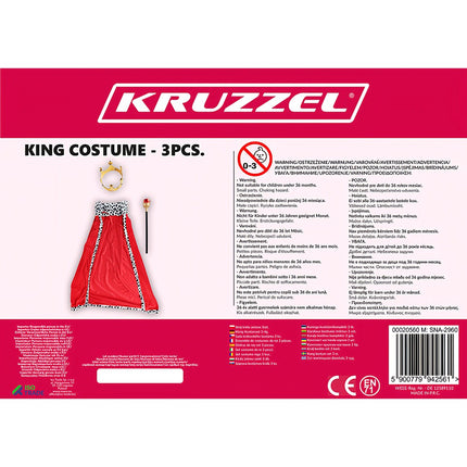 King costume set 3 pcs. Kruzzel 20560