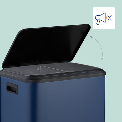 Kitchen Bin, Dual Compartment, 15L Capacity