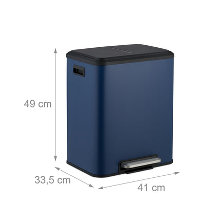 Kitchen Bin, Dual Compartment, 15L Capacity