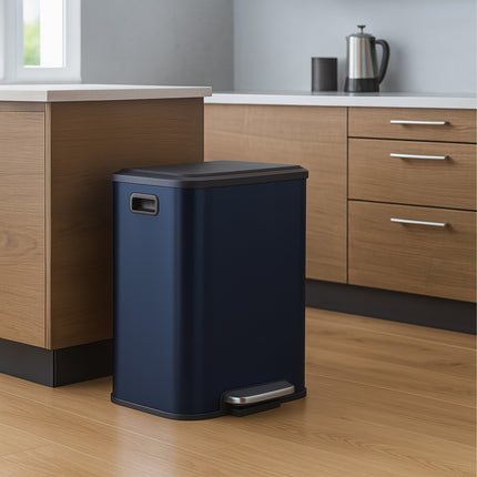 Kitchen Bin, Dual Compartment, 15L Capacity