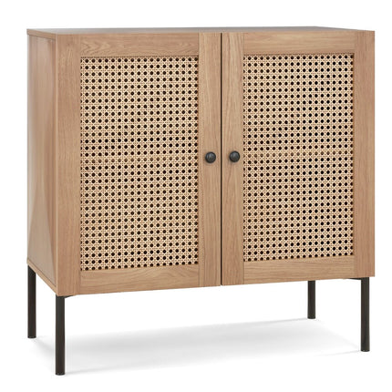 Kitchen Buffet Cabinet, Cane Doors, Adjustable Shelf 80cm