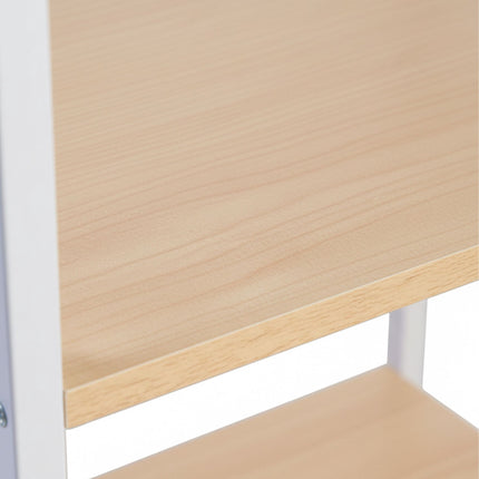 Kitchen Cart – 3-Tier Rolling, 3 Shelves, 6 S-Hooks