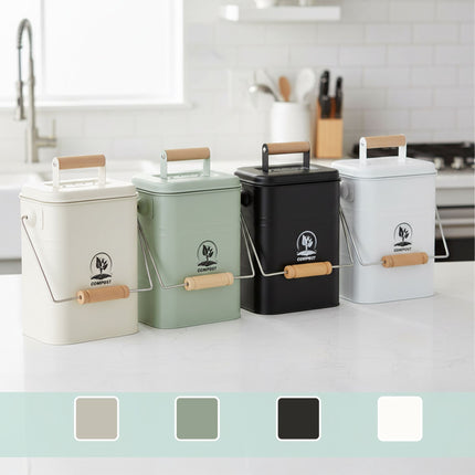 Kitchen Compost Bin 3.5L – Odour-Proof with Filters