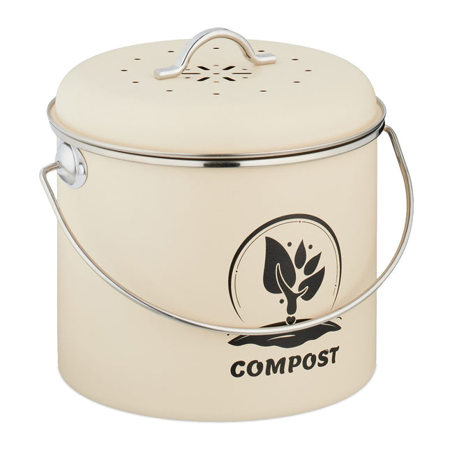Kitchen Compost Bin 3.5L with Charcoal Filter