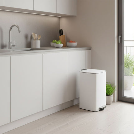 Kitchen Pedal Bin, 30L, Soft-Close Lid