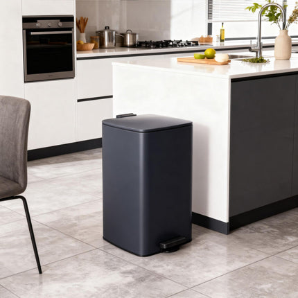 Kitchen Pedal Bin 30L with Soft-Close Lid