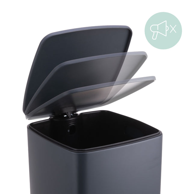 Keukenpedaalemmer 30L met soft-close deksel