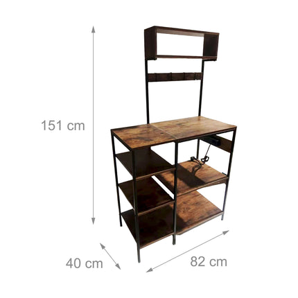Kitchen Shelf with Power Outlet and USB Ports