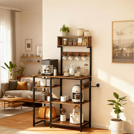Kitchen Shelf with Power Outlet and USB Ports