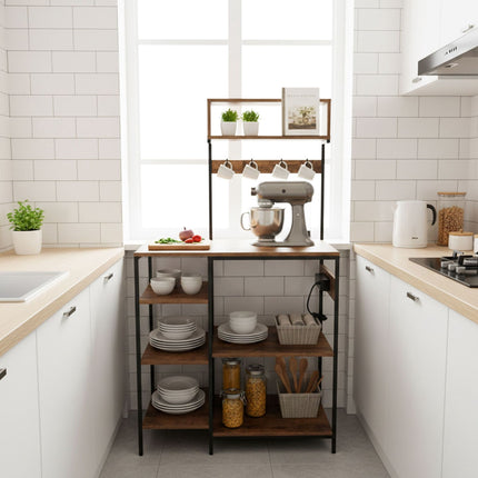 Kitchen Shelf with Power Outlet and USB Ports