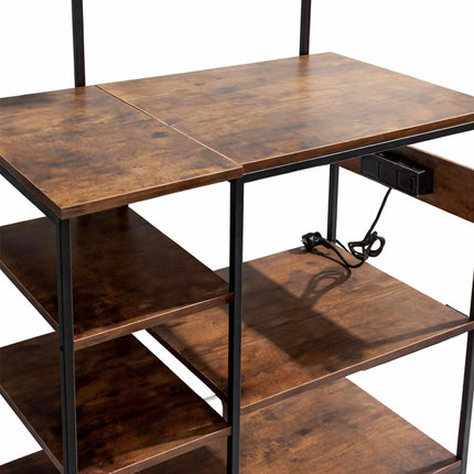 Kitchen Shelf with Power Outlet and USB Ports