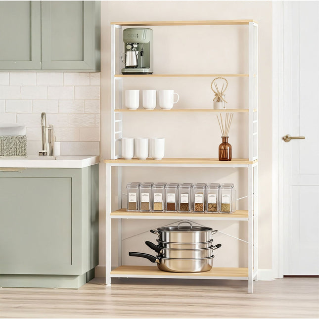 Kitchen Shelf with Worktop and Storage Space