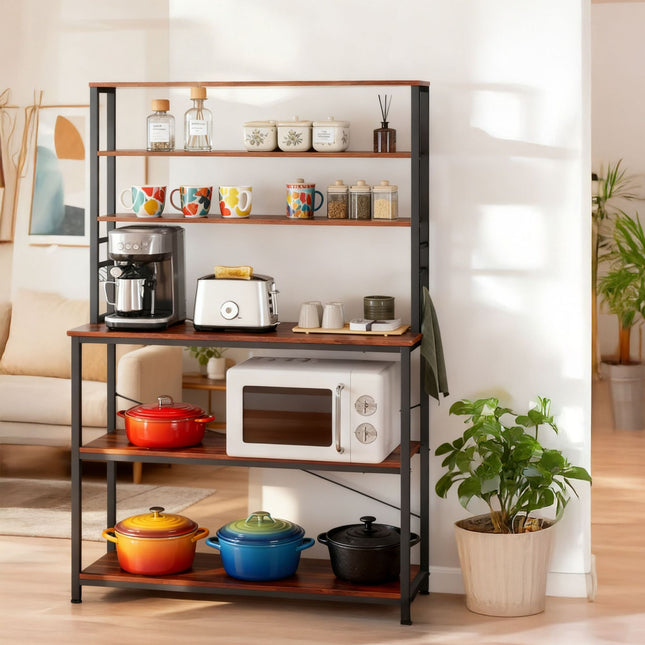 Kitchen Shelf with Worktop and Storage Space