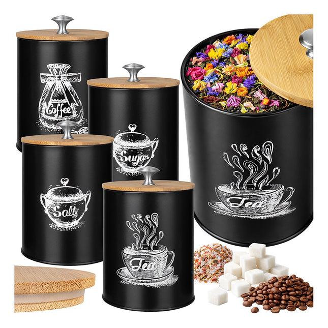 Keukencontainers - 4 stuks Ruhhy 24578