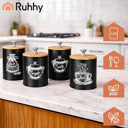 Kitchen containers - 4 pcs Ruhhy 24578