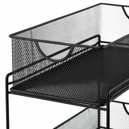 Kitchen organization with 2 pull-out baskets