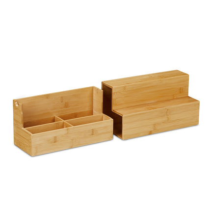 Kitchen organization with pull-out compartment