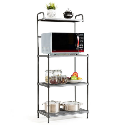 Kitchen shelf 4 shelves adjustable microwave holder household shelf standing shelf