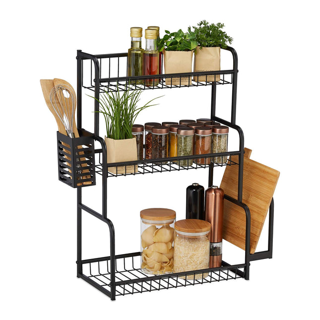 Kitchen shelf for the worktop