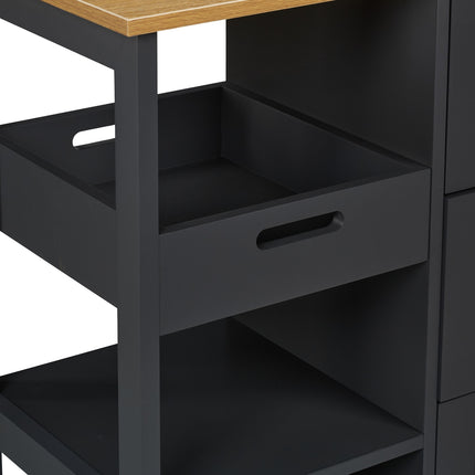 Kitchen trolley with work surface