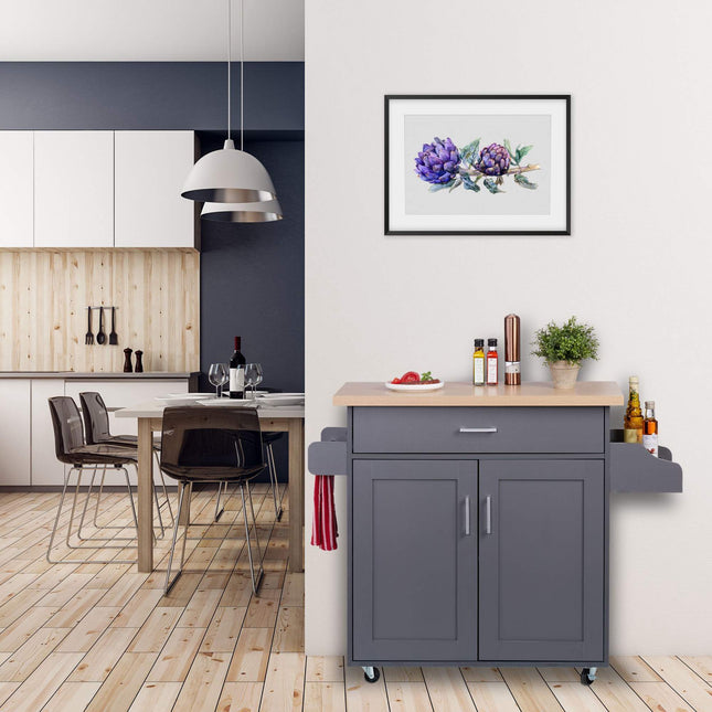 Kitchen trolley with worktop