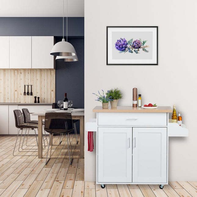 Kitchen trolley with worktop