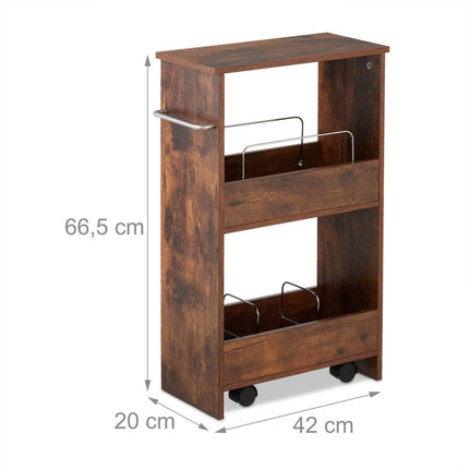Kitchen trolley with worktop