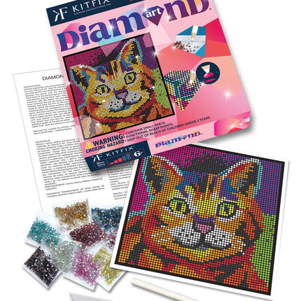 Kitfix Diy Set Diamond Art Kitten