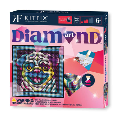 Kitfix Diy Set Diamond Art Pug