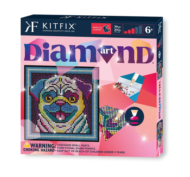 Kitfix Diy Set Diamond Art Pug