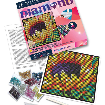 Kitfix Diy Set Diamond Art Sunflower