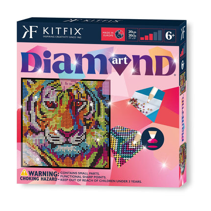 Kitfix Diy Set Diamond Art Tiger