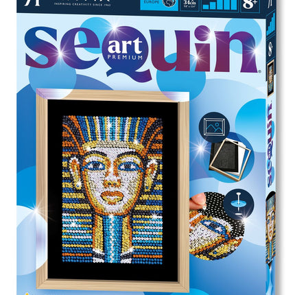 Kitfix Diy Set Sequin Art Blue Premium Tutankhamun