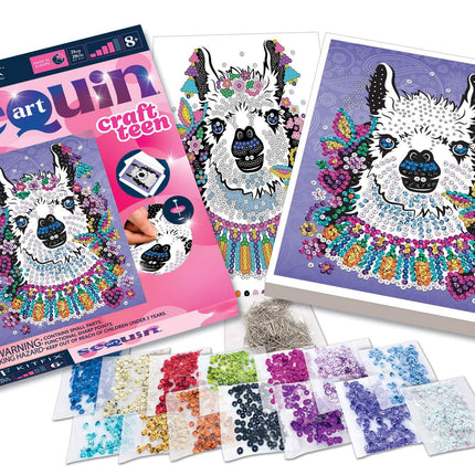 Kitfix Diy Set Sequin Art Craft Teen Llama