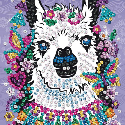 Kitfix Diy Set Sequin Art Craft Teen Llama