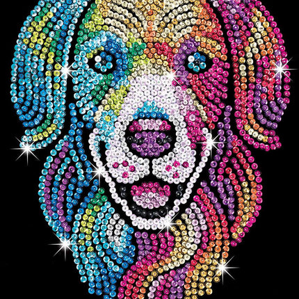 Kitfix Diy Set Sequin Art Purple Harlequin Hound