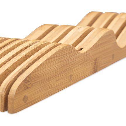 Knife block in bamboo for box
