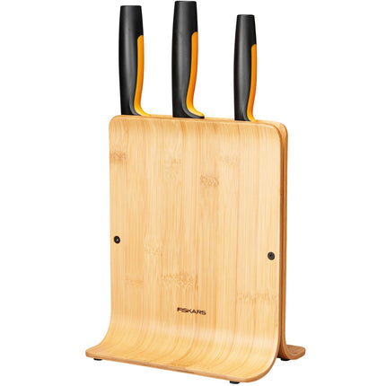 Knife block in bamboo with 3 knives FF