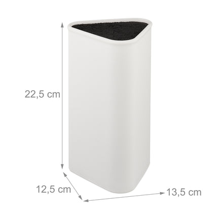 Knife block triangular