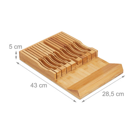 Knife rack in bamboo