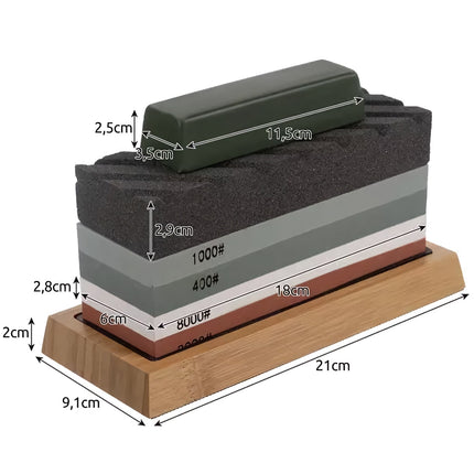 Knife sharpener - 2 stones + accessories Ruhhy 23763