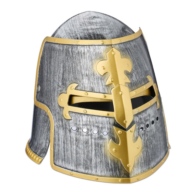 Knight Helmet with Flip Visor for Role Play & Carnival