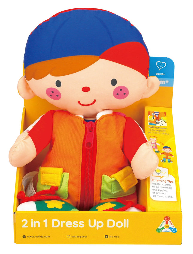 Kskids Dress Up Doll 2 In 1 Wayne & Julia