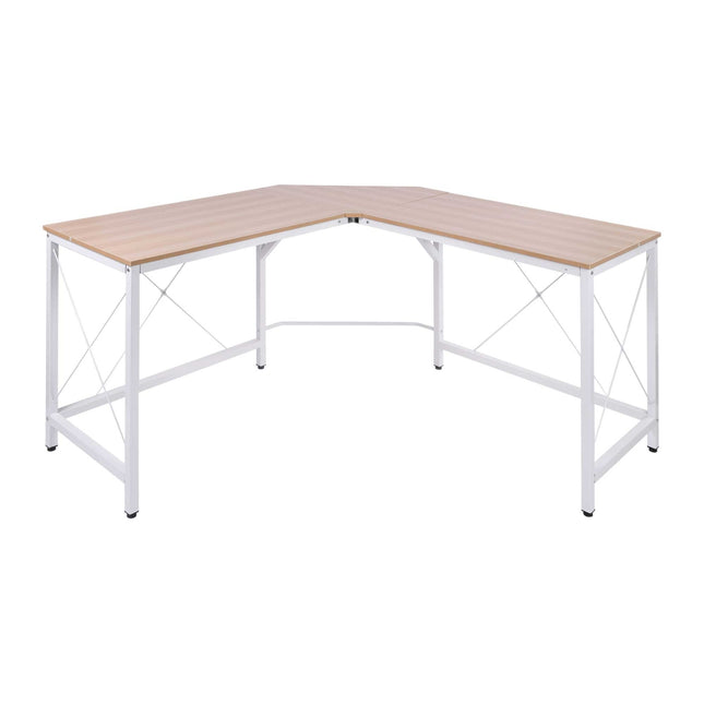 L-shaped corner desk, MDF wood, 150x150x76 cm